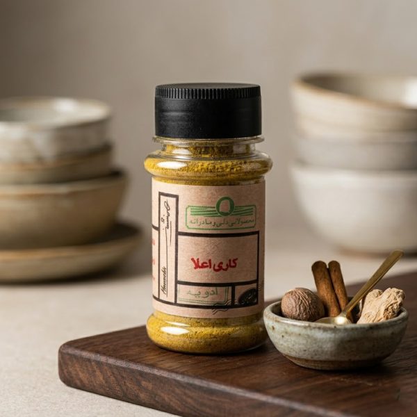 ادویه کاری اعلا همنشین ۶۵ گرمی - چاشنی معطر جوز هندی و هل