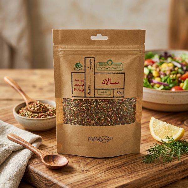 ادویه سالاد همنشین ۱۰۰ گرمی - چاشنی ترد کنجدی و ملس