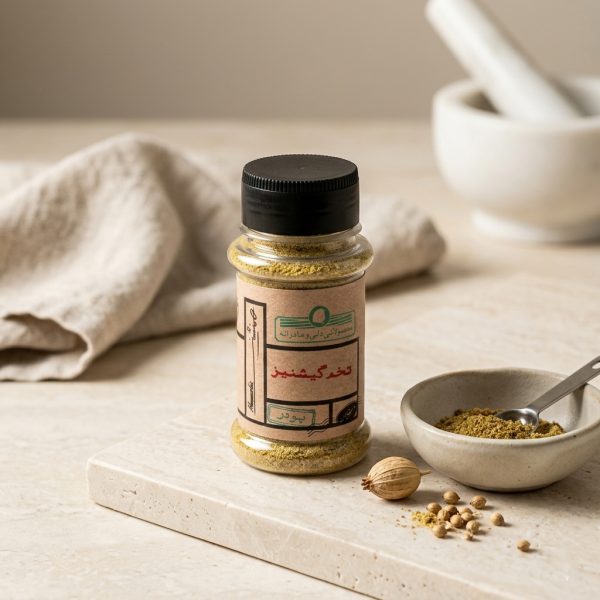 پودر تخم گشنیز خالص همنشین ۴۵ گرمی - ادویه معطر برای فلافل و ماهی