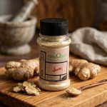 پودر زنجبیل همنشین ۴۰ گرمی چاشنی گرم و خالص ریشه زنجبیل اعلا