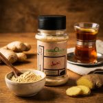پودر زنجبیل همنشین ۴۰ گرمی چاشنی گرم و خالص ریشه زنجبیل اعلا